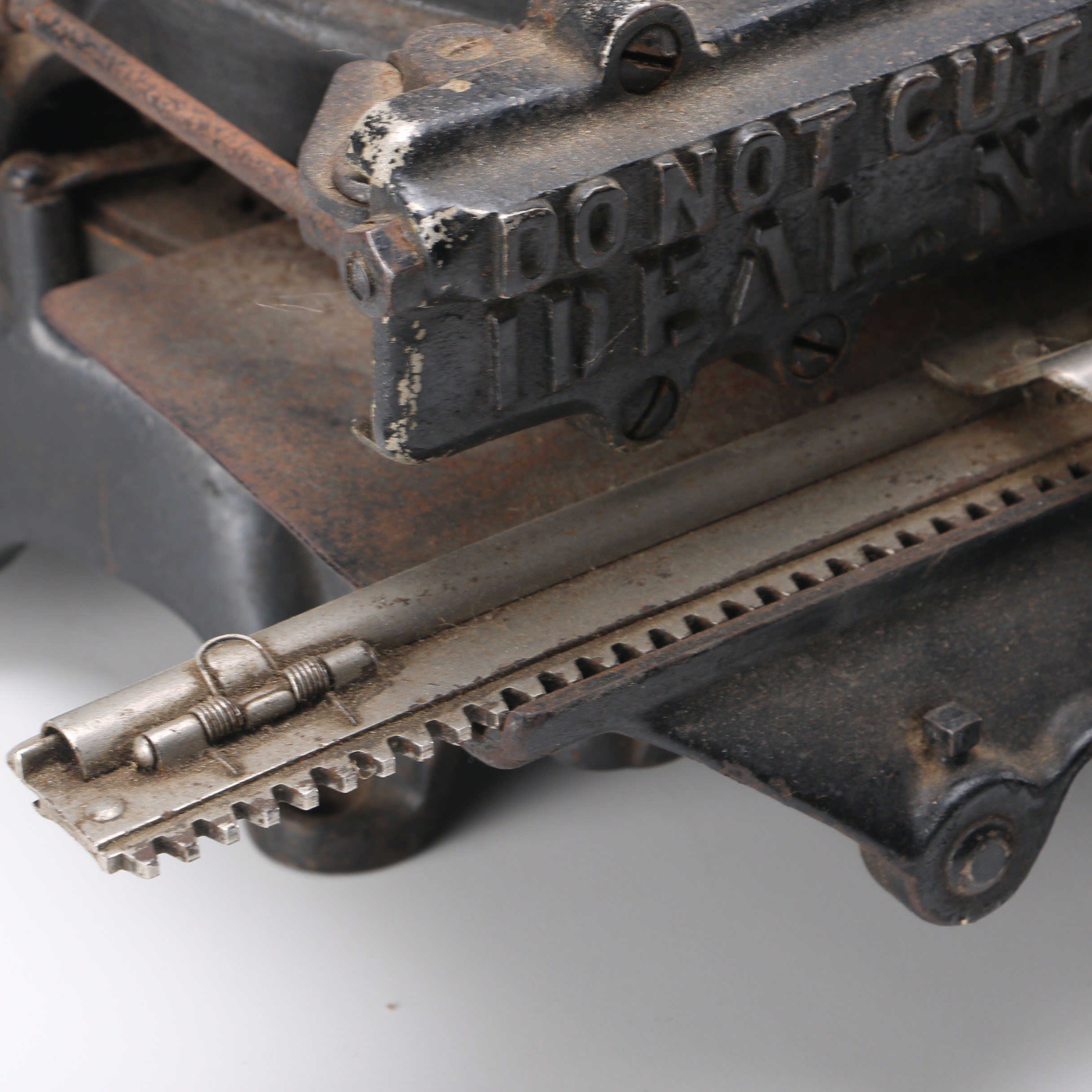 Vintage Cast Iron Stencil Machine