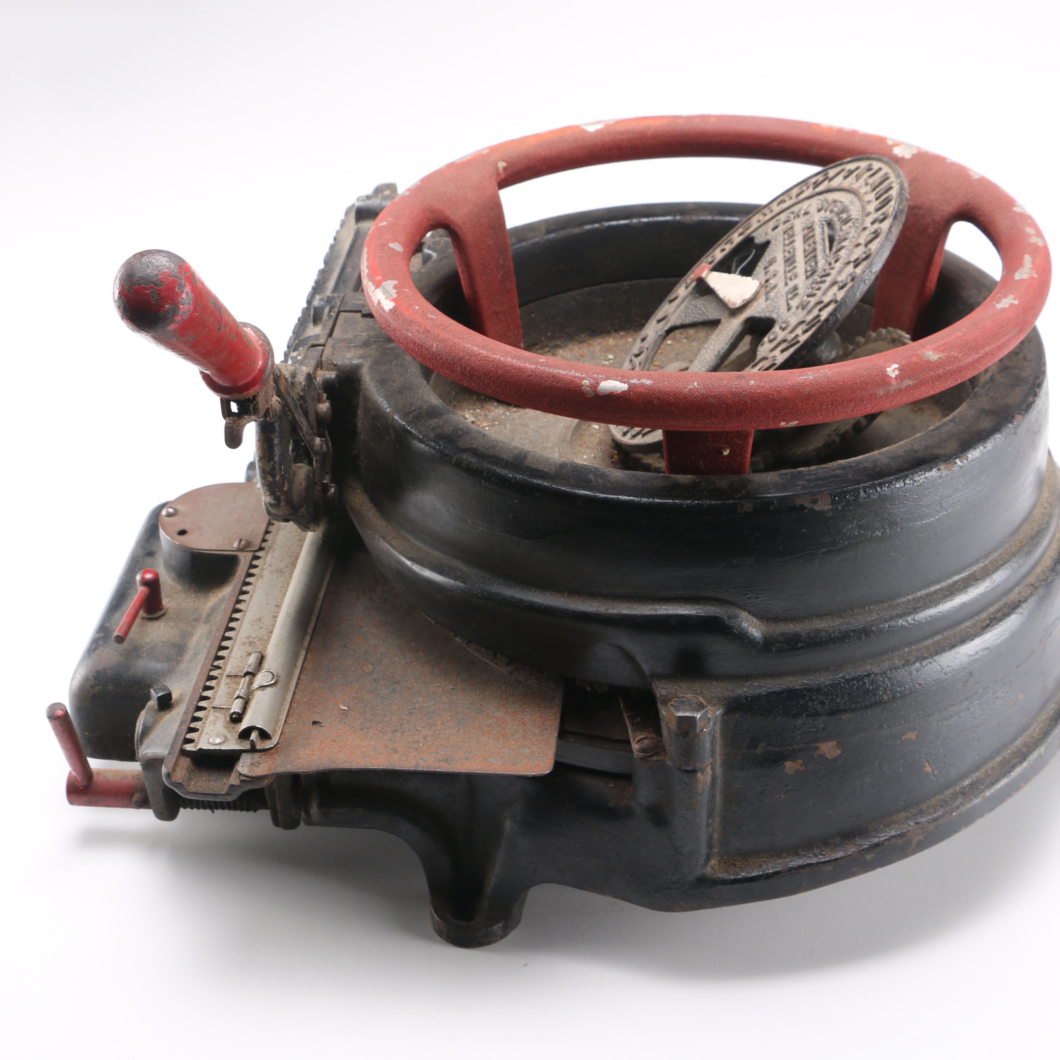 Vintage Cast Iron Stencil Machine