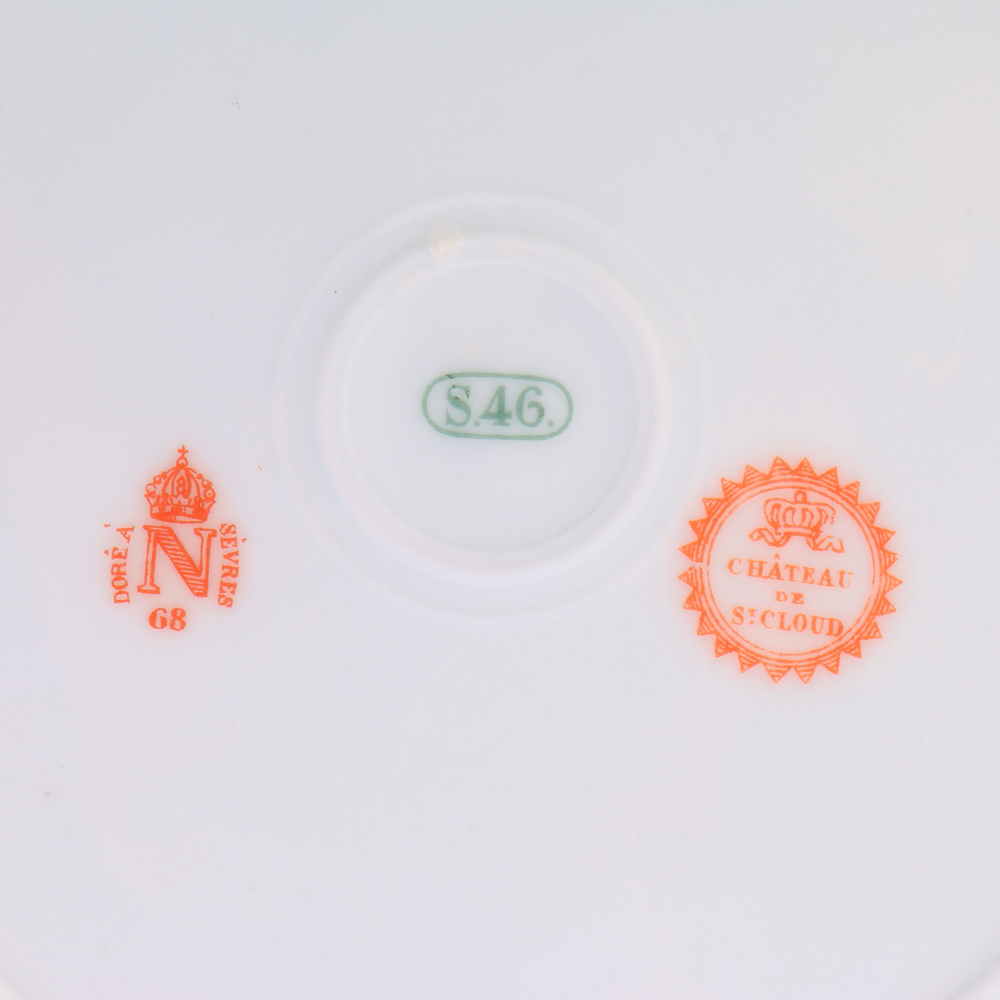 Sevres Porcelain Plates, including a Madame DuBarry Service Plate