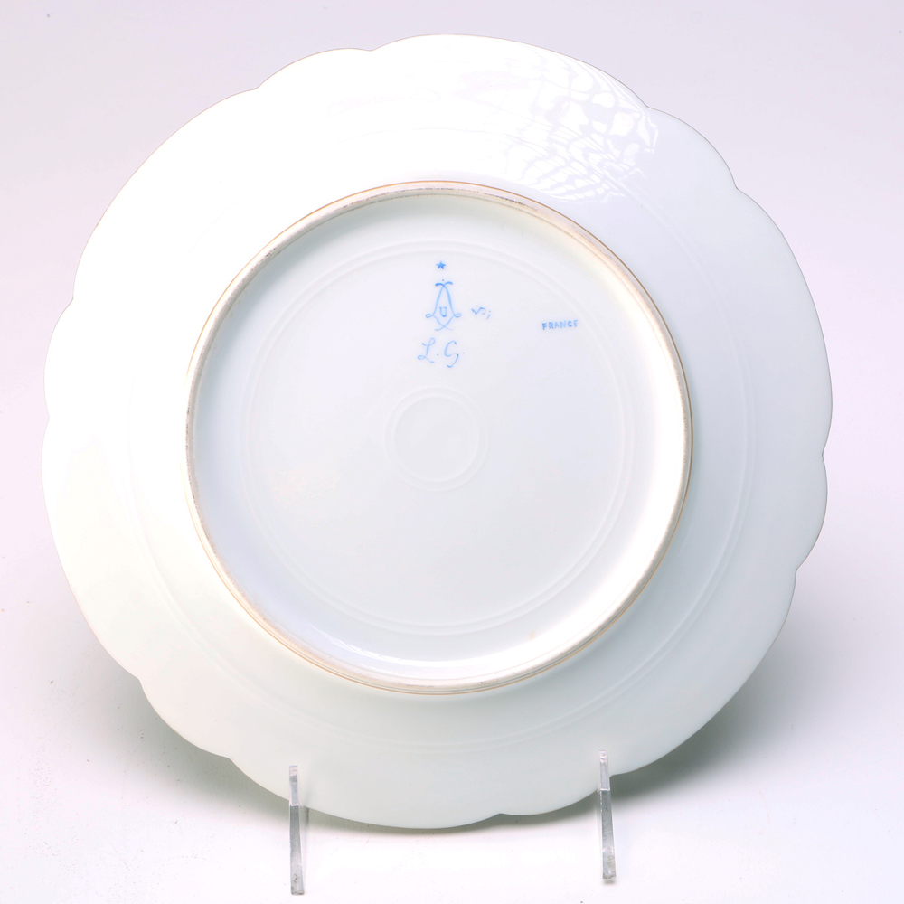 Sevres Porcelain Plates, including a Madame DuBarry Service Plate