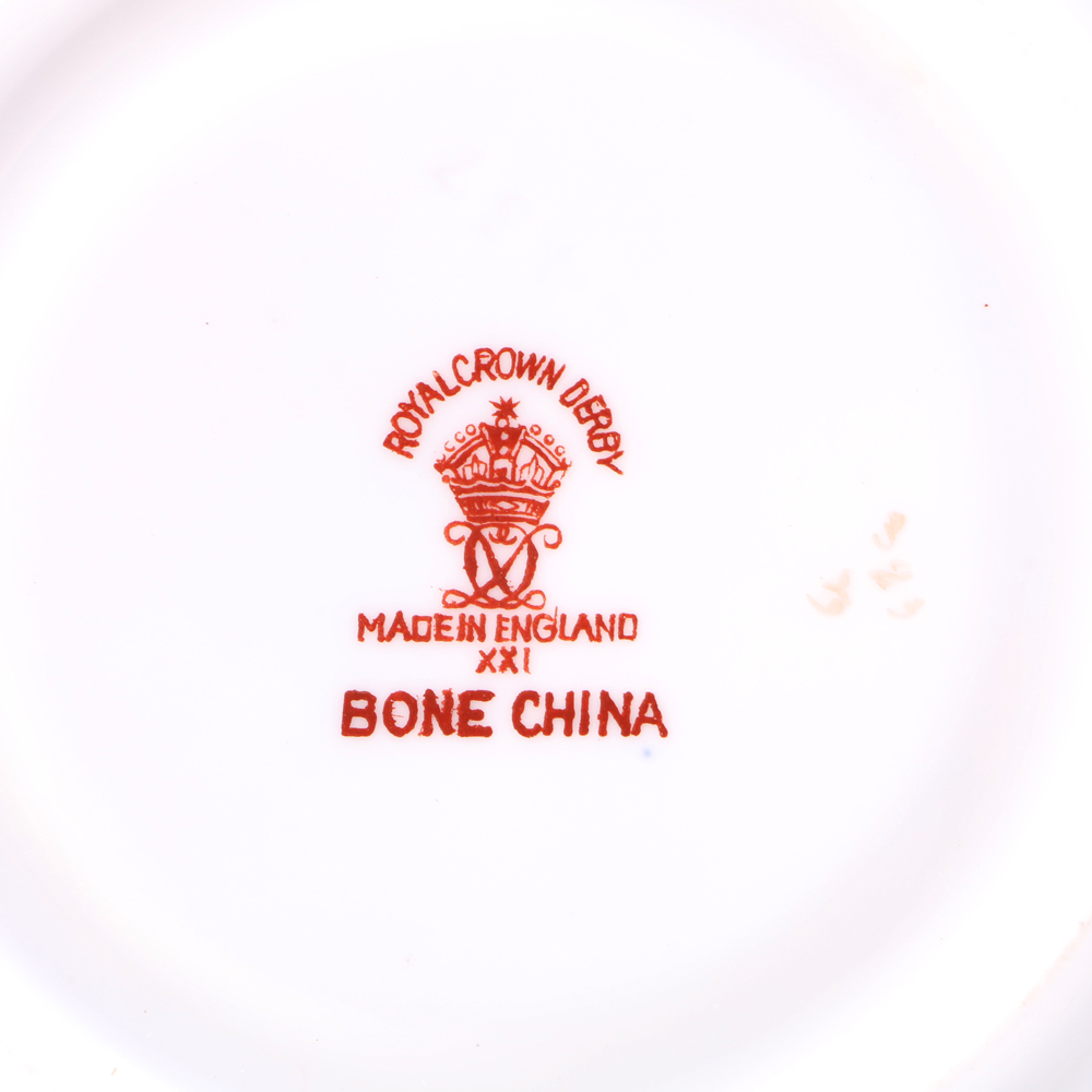 Pair of Royalcrown Derby Bone China Tea Plates