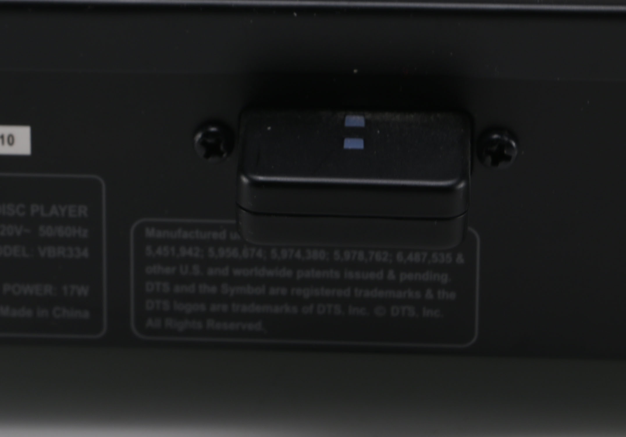 VIZIO VBR334 3-D Blu-ray Disc Player