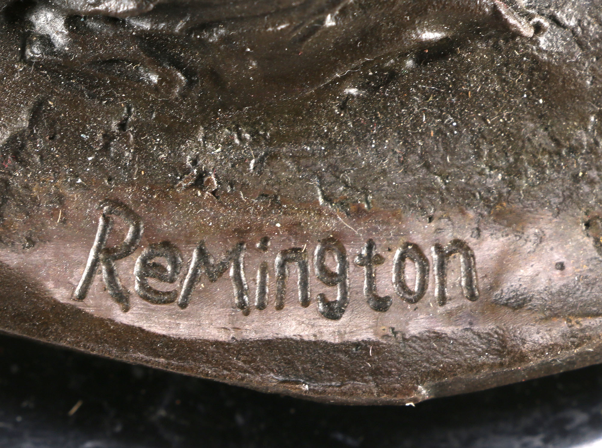 After Remington Bronze Statue of a Man on Horseback and Bull