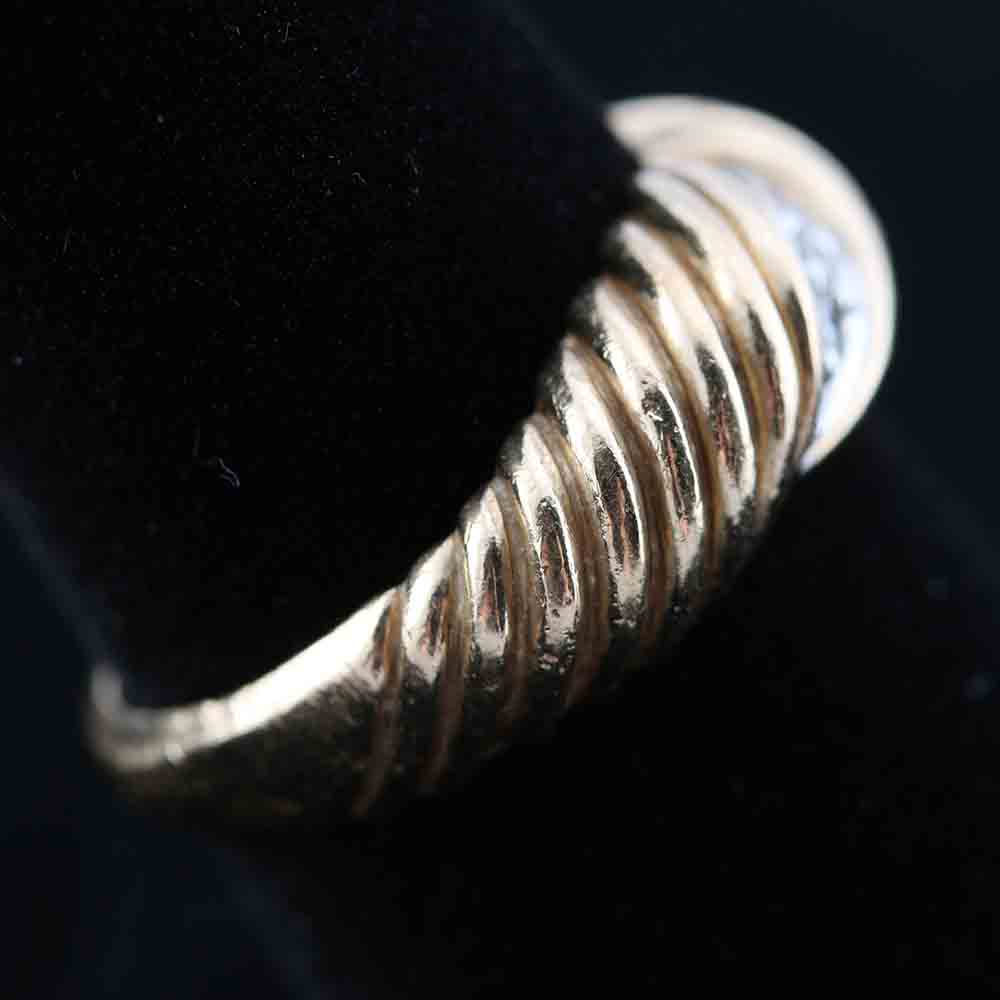 Yellow Gold and Diamond Ring