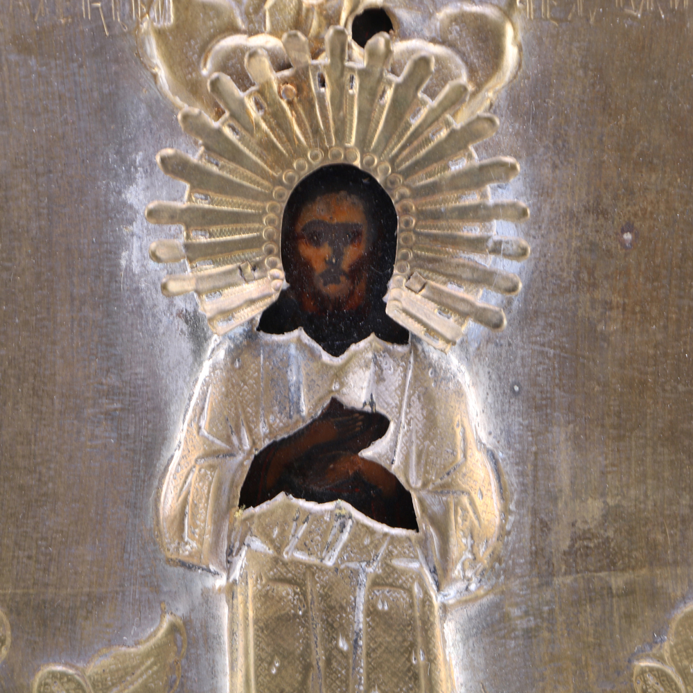 "Madonna and Child"  and "Christ with Angel" Russian Icons