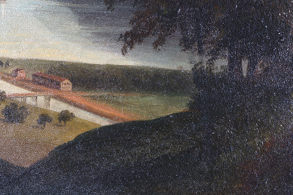 Victor De Grailly Attributed Oil on Board Landscape