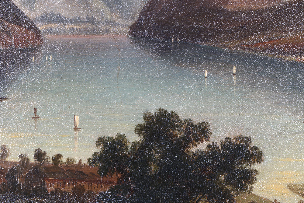 Victor De Grailly Attributed Oil on Board Landscape