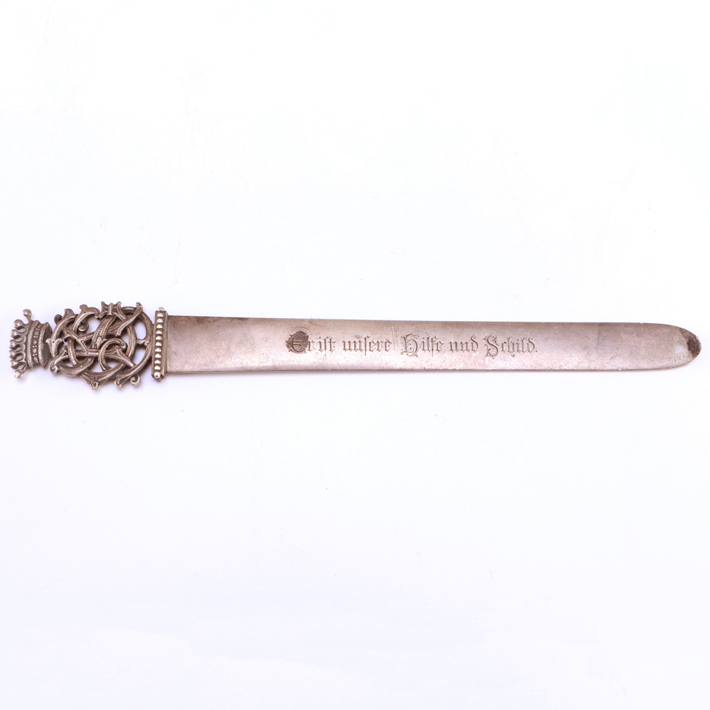 Antique German 800 Silver Letter Opener
