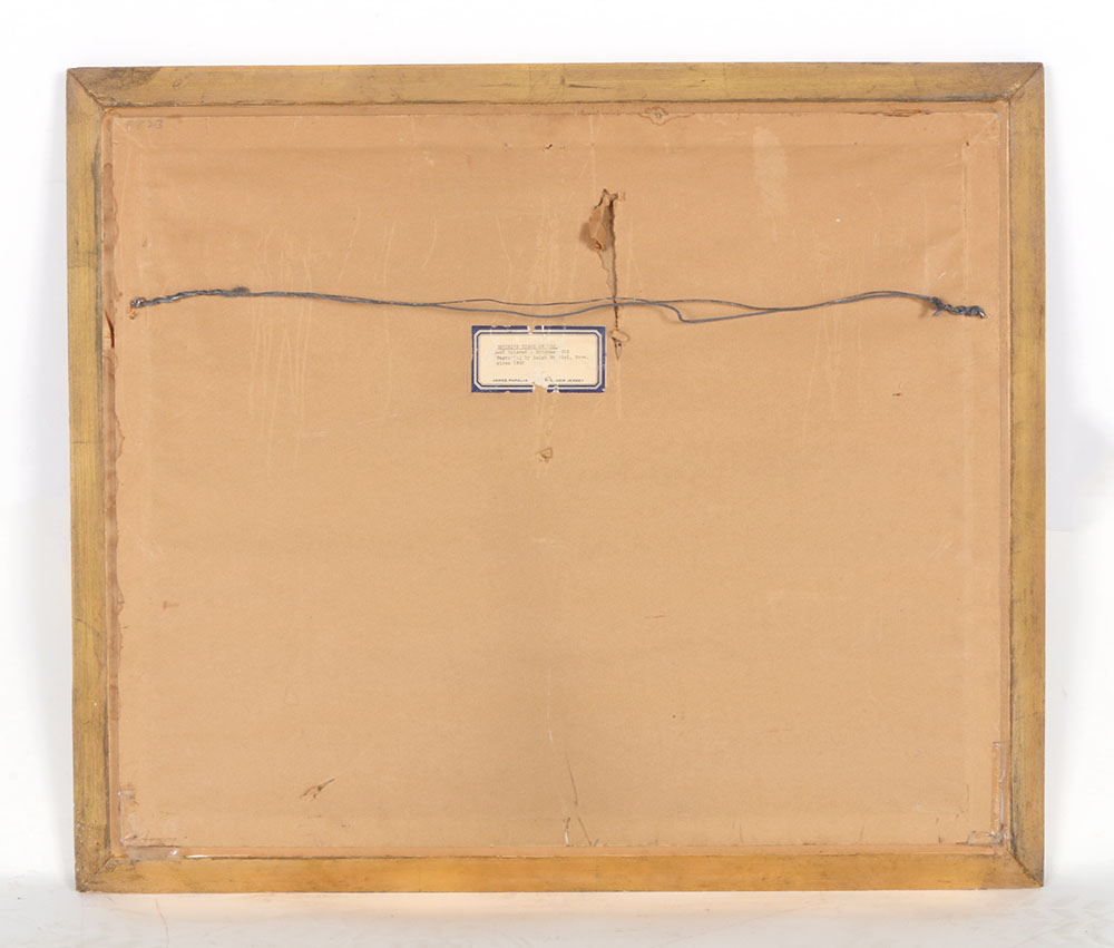 Luigi Rossini Hand Colored Engraving "Veduta Del Ponte Nomentano"