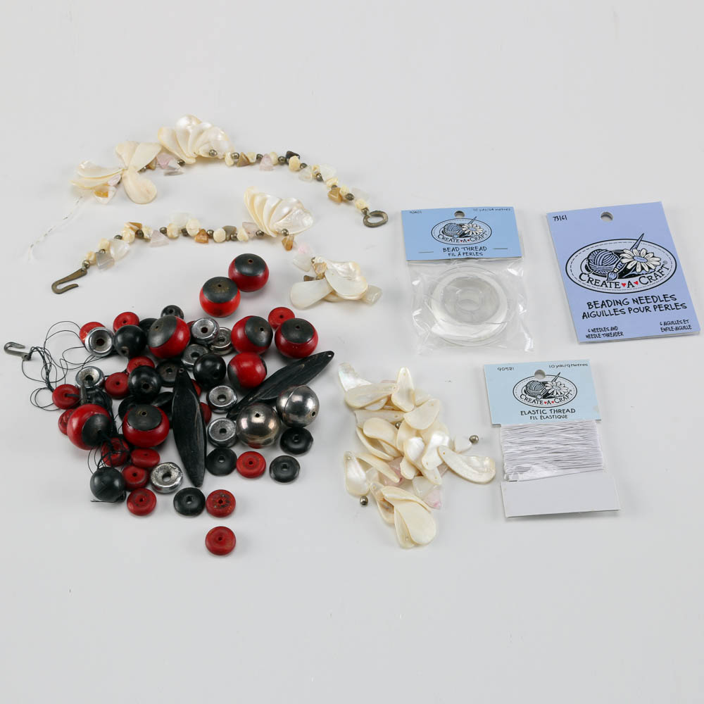 Collection of Beads and Thread