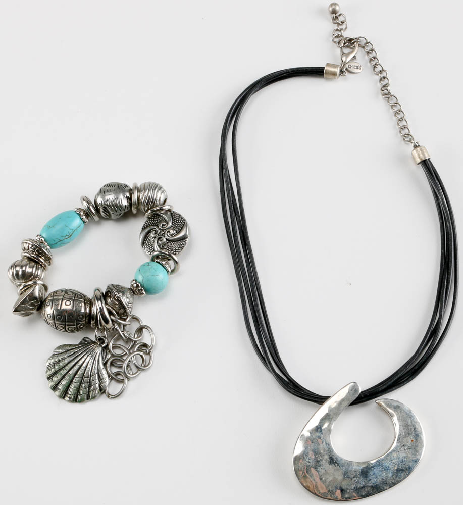 Statement Silver Toned Necklaces