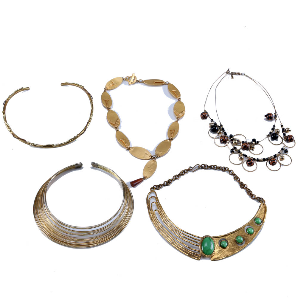 Collection of Costume Jewelry Necklaces