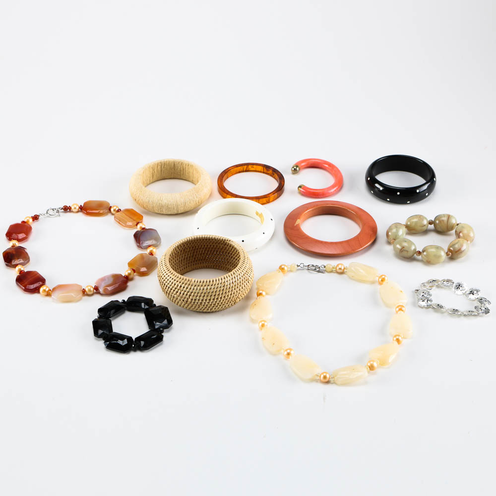 Assortment of Bracelets and Necklaces