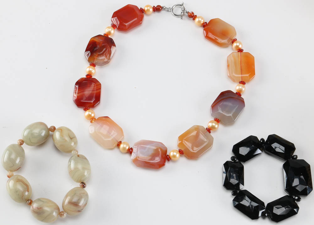 Assortment of Bracelets and Necklaces