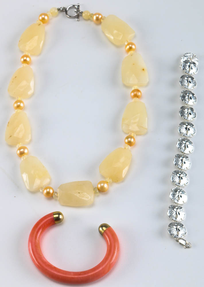 Assortment of Bracelets and Necklaces