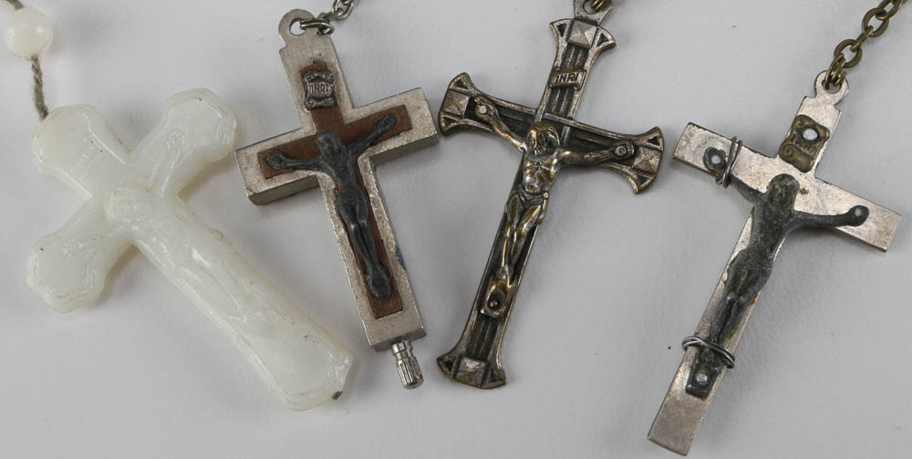 Collection of Seven Beaded Rosaries