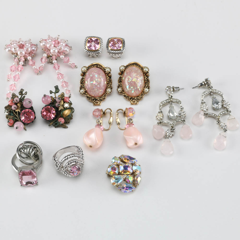 Assortment of Pink Earrings