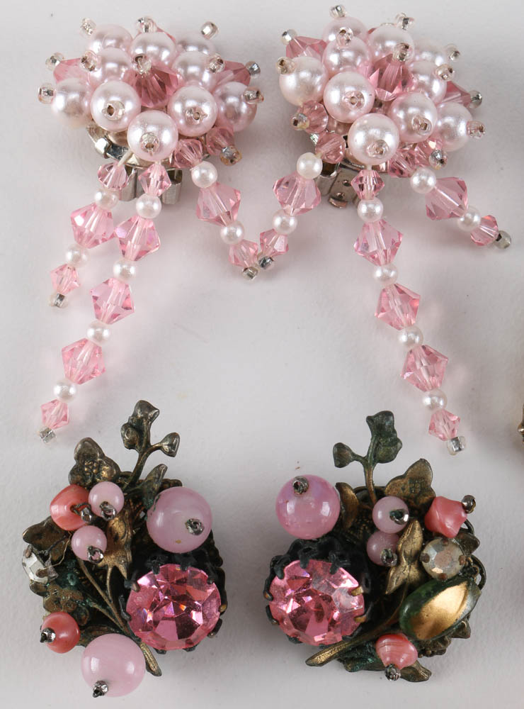 Assortment of Pink Earrings