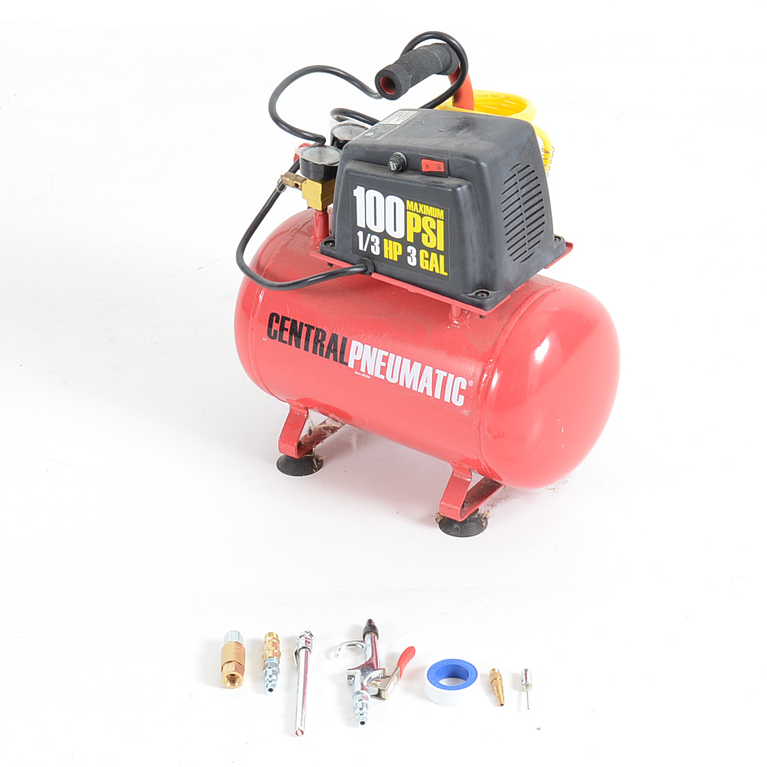 Central Pneumatic Three Gallon Oilless Air Compressor
