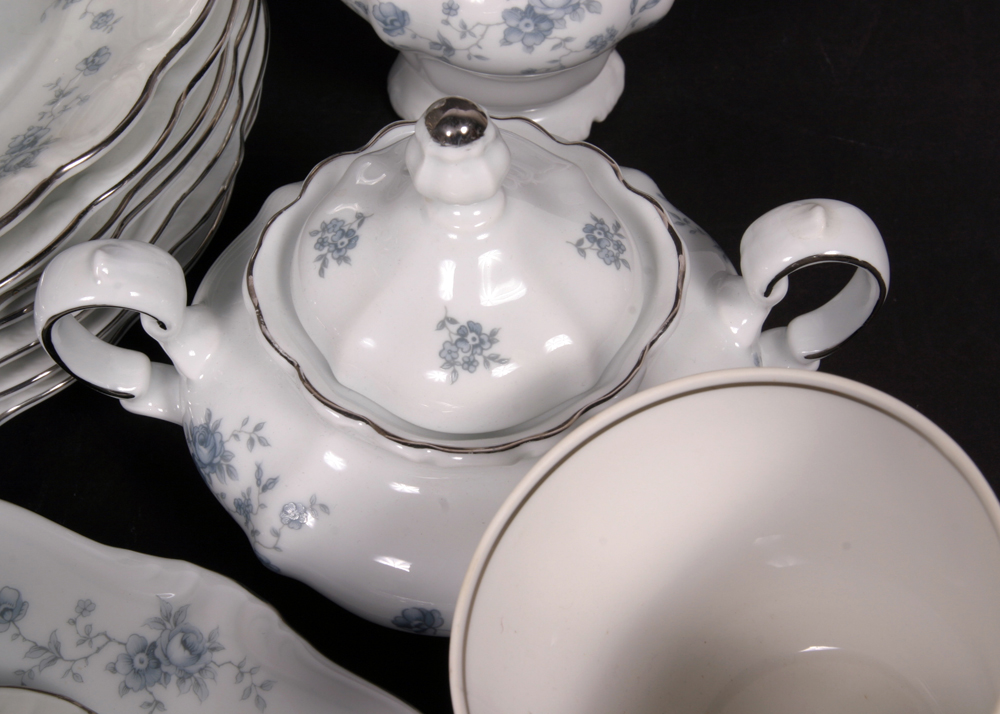 Johann Haviland "Blue Garland" China Set for Eight