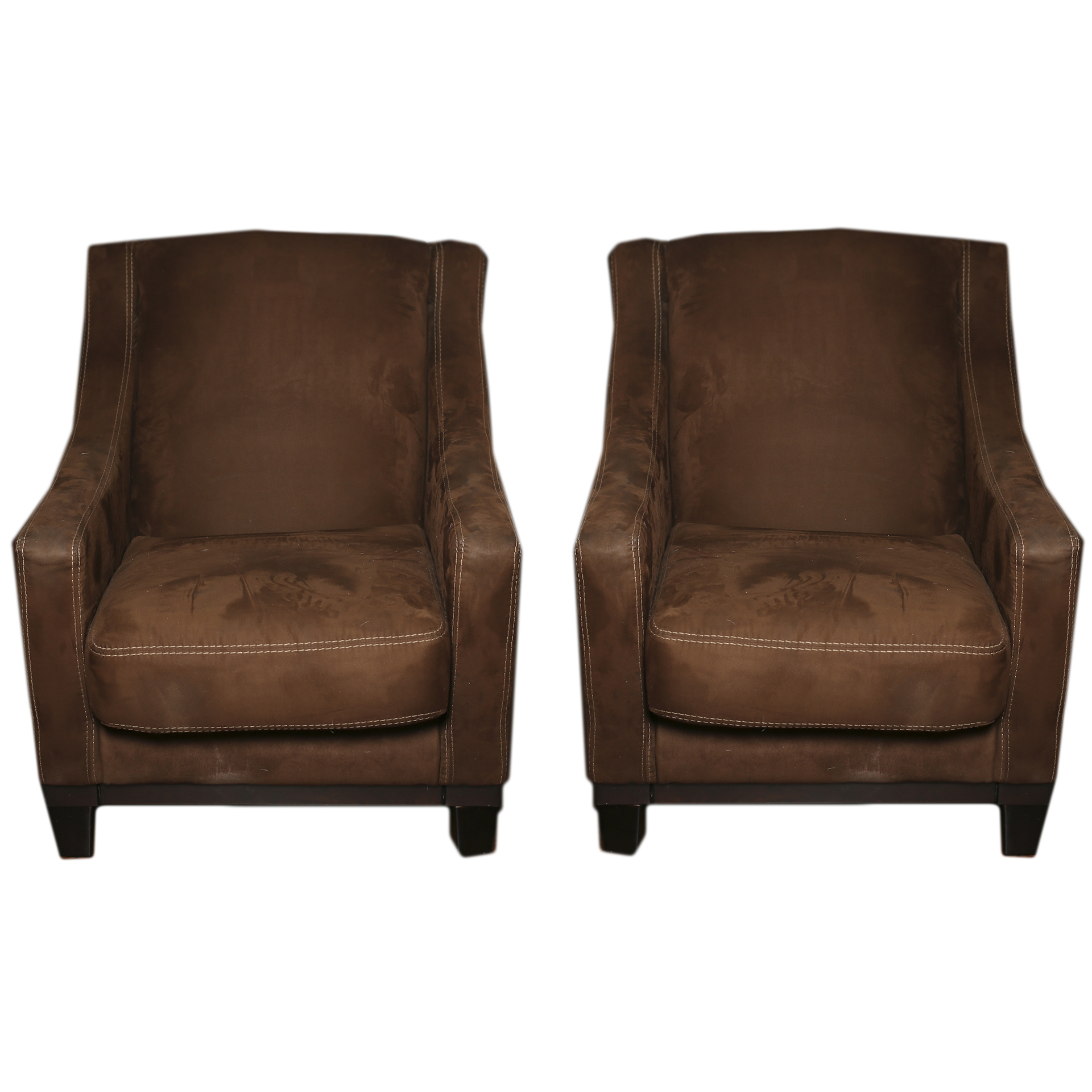 Pair of Brown Ashley Furniture Chairs