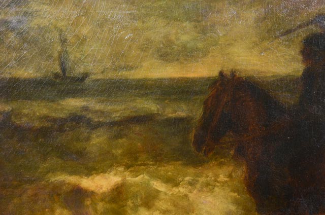 Original Oil on Canvas of Man on Horseback