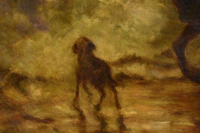 Original Oil on Canvas of Man on Horseback