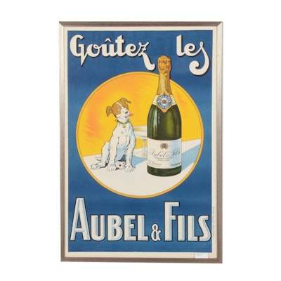 Affiches Gaillard Lithograph Poster "Goutez Les Aubel And Fils" Affiches Gaillard Lithograph Poster "Goutez Les Aubel And Fils"