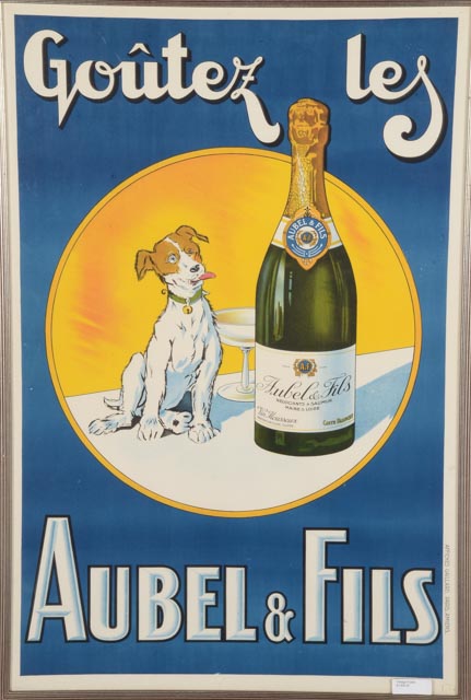 Affiches Gaillard Lithograph Poster "Goutez Les Aubel And Fils"