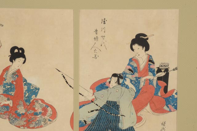 Ukiyo-e Woodblock Print "Tokugawa Ladies" by  Toyohara Chikanobu