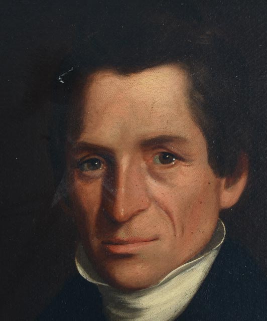 Oil on Canvas Americana Male Portrait