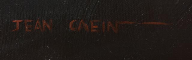 Jean Caein Copy Painting of Rembrandt Self Portrait