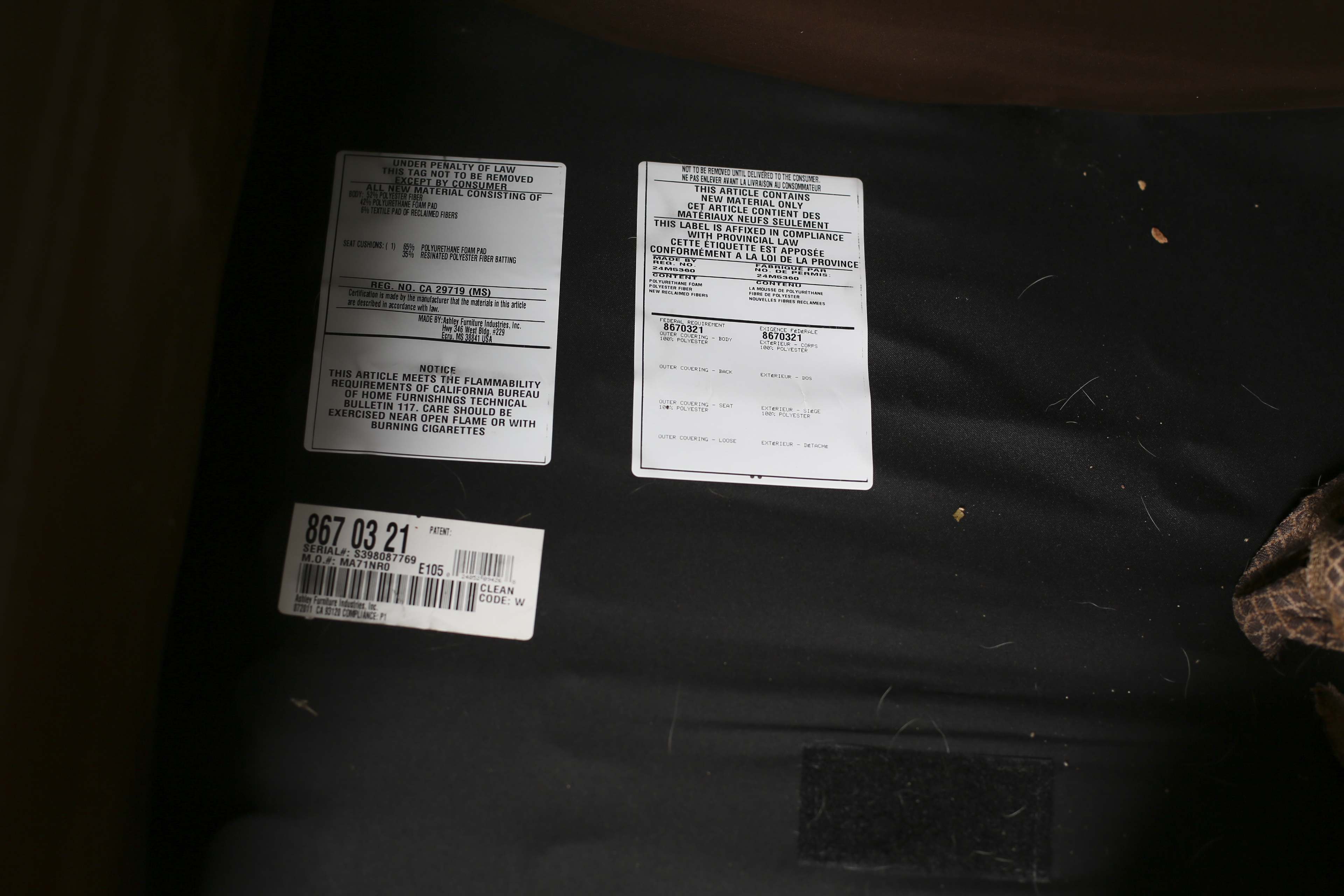 Pair of Brown Ashley Furniture Chairs