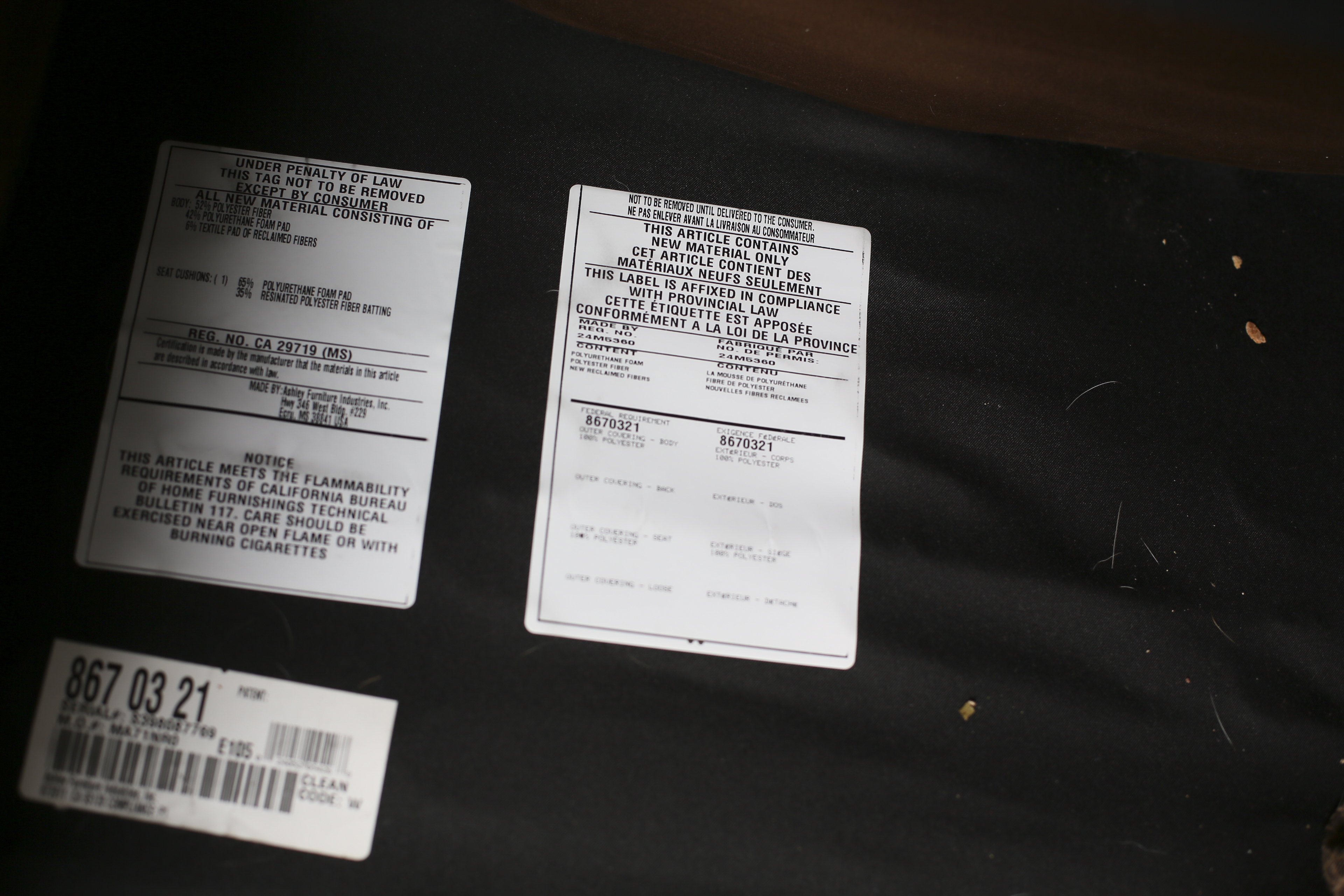 Pair of Brown Ashley Furniture Chairs