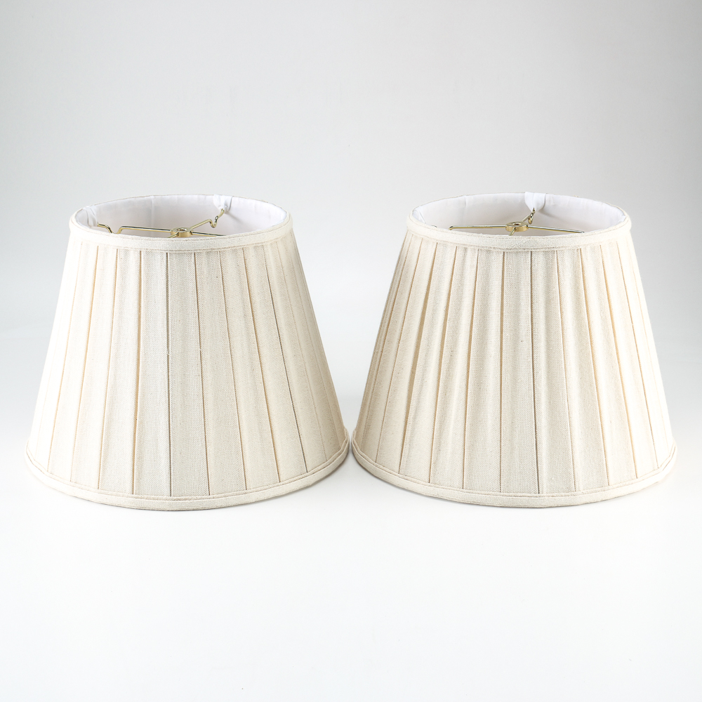Pair of White Lampshades