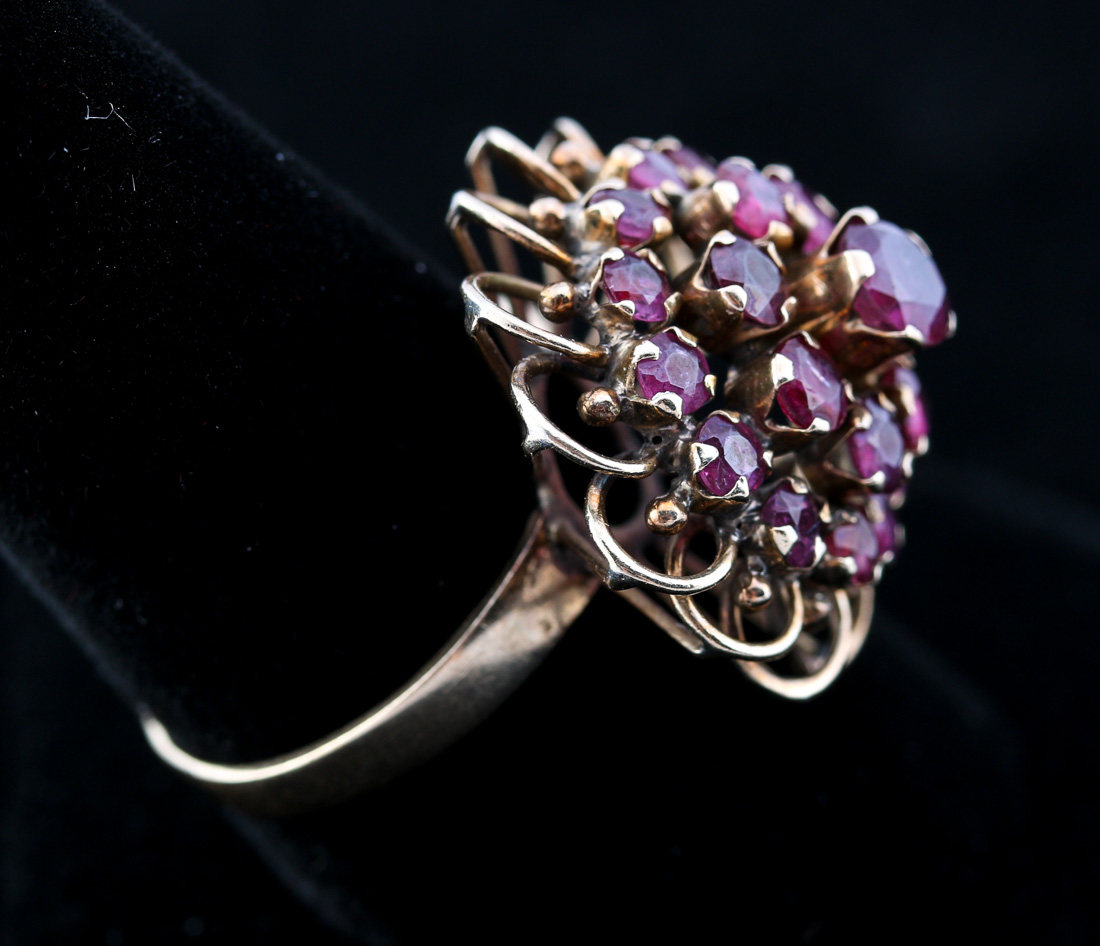 10K Yellow Gold Ruby Ring