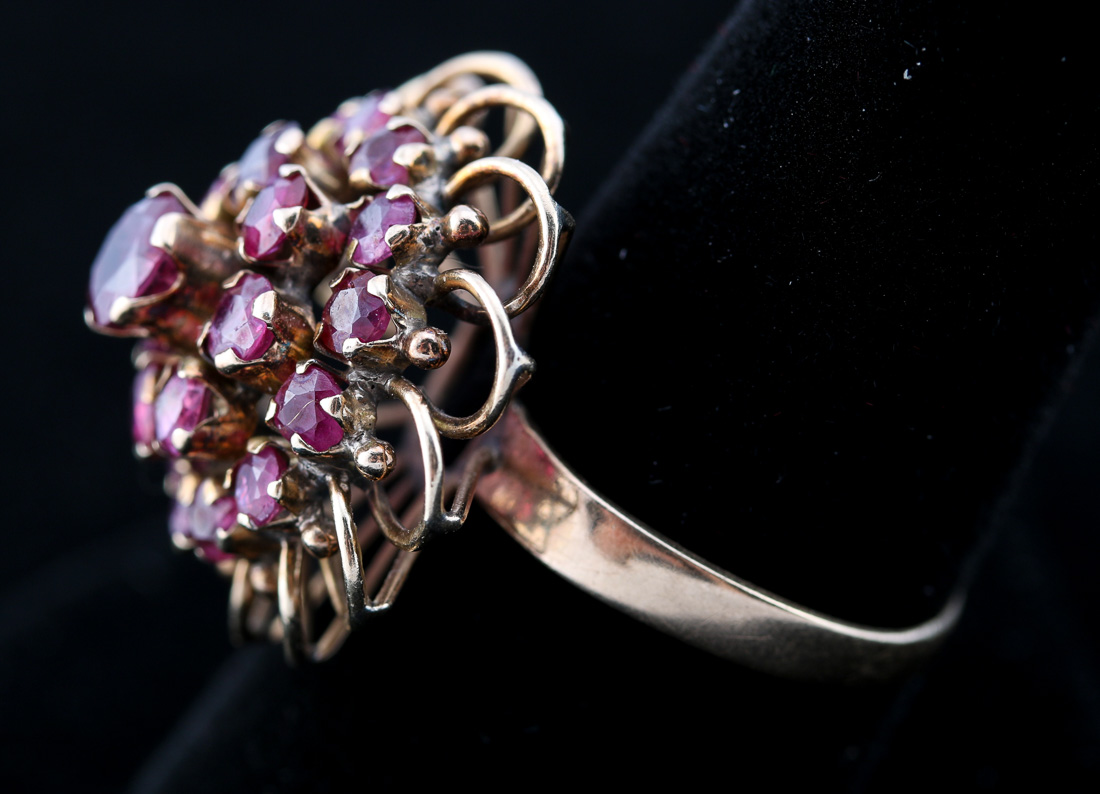 10K Yellow Gold Ruby Ring