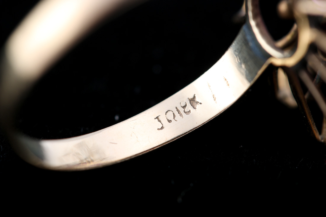 10K Yellow Gold Ruby Ring