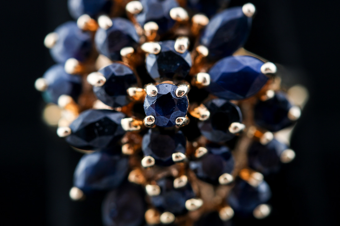 10K Yellow Gold and Blue Sapphire Ring