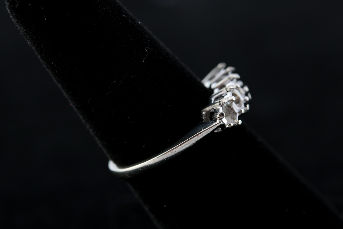 Stamped 14K White Gold Ring