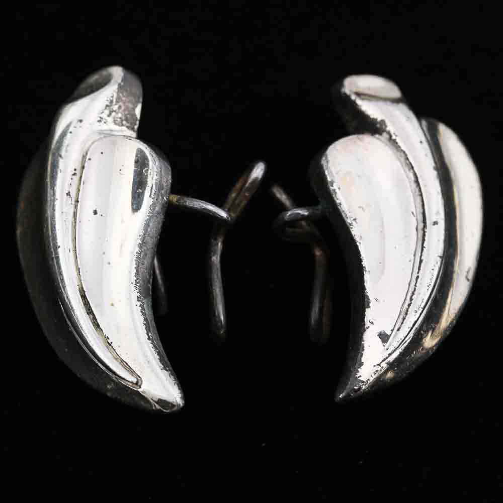 Antonio Pineda Taxco Mexican Silver Necklace and Scarf Ring Demi Parure