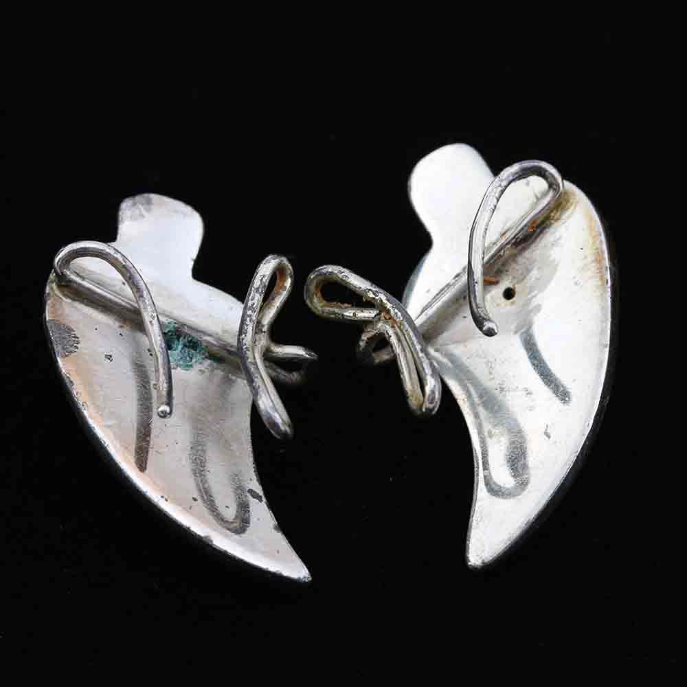 Antonio Pineda Taxco Mexican Silver Necklace and Scarf Ring Demi Parure