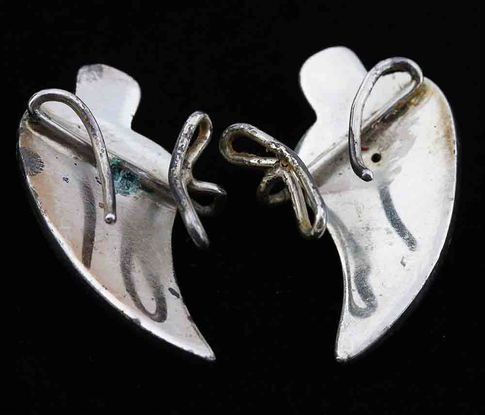 Antonio Pineda Taxco Mexican Silver Necklace and Scarf Ring Demi Parure