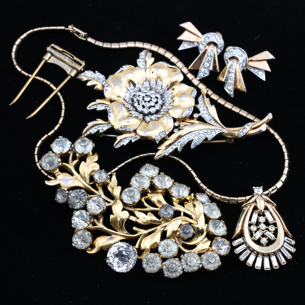 Assorted Gold Tone Jewelry