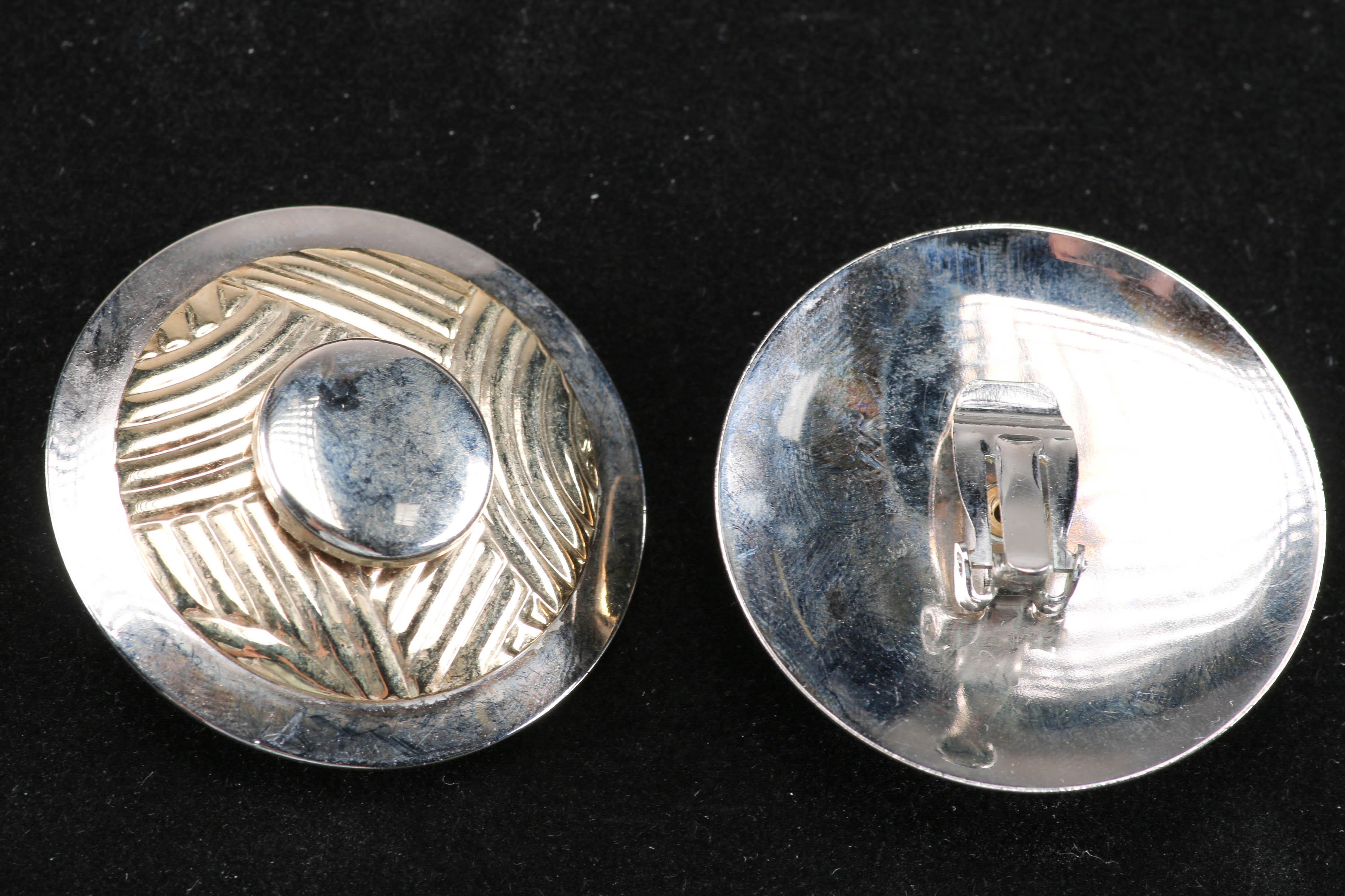 Collection of Silver Tone Costume Earrings