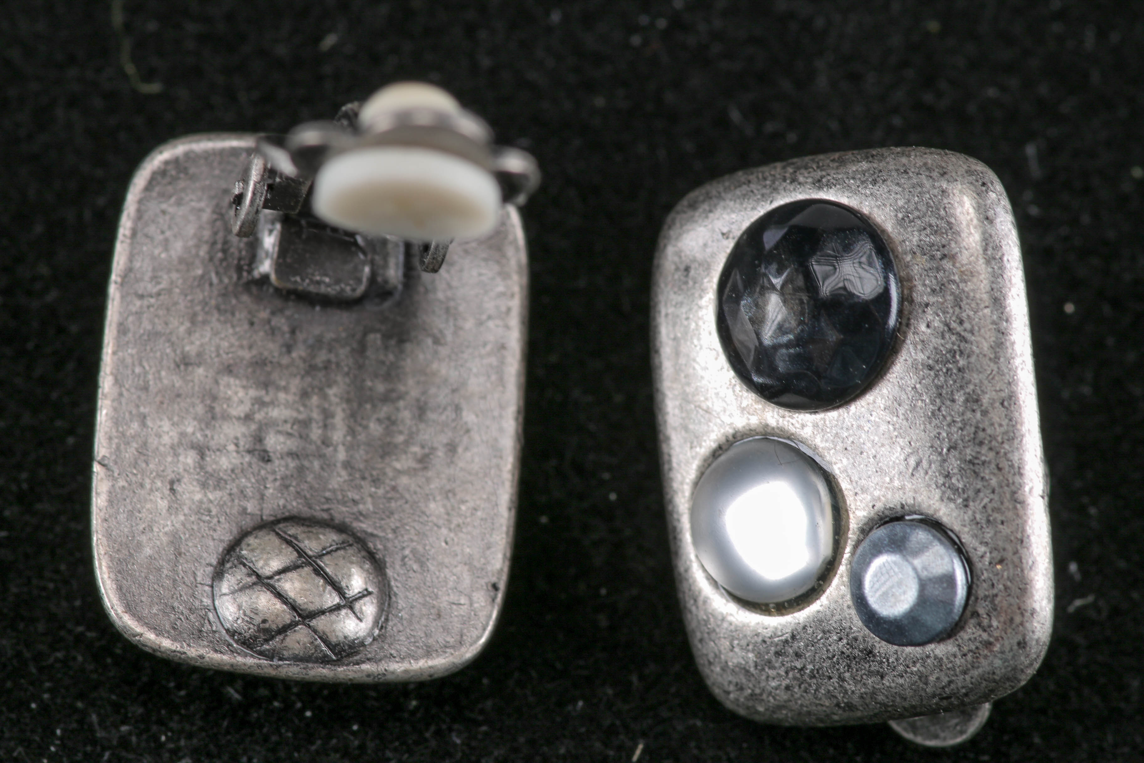 Collection of Silver Tone Costume Earrings