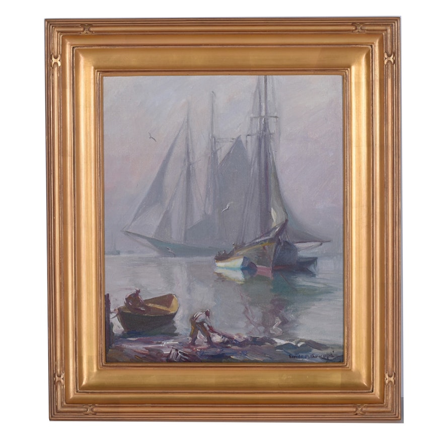 Emile A. Gruppe Signed Oil Painting