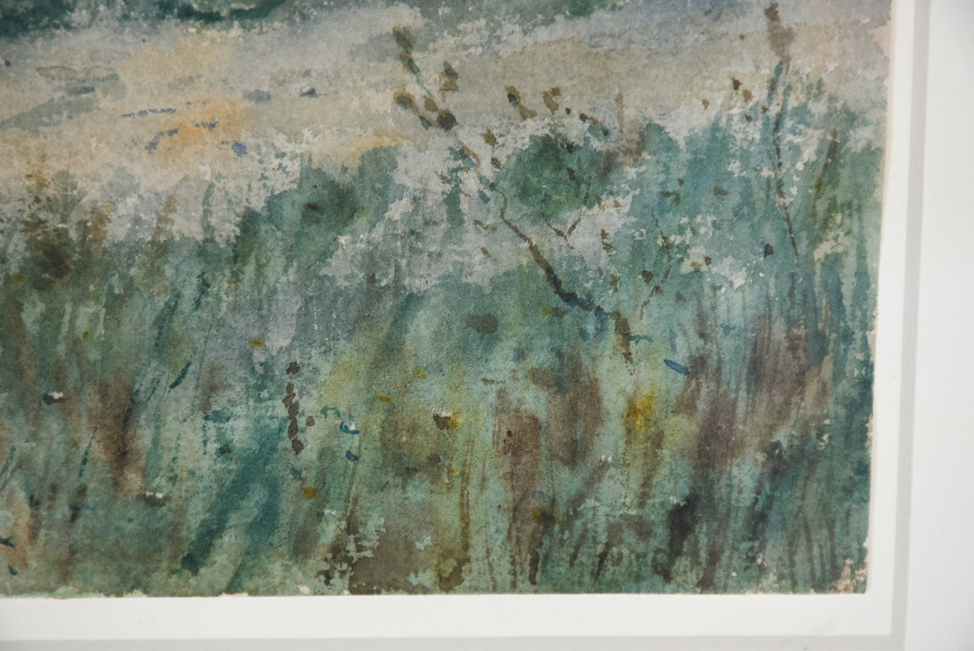 Henry Ward Ranger Original Farmscape Watercolor