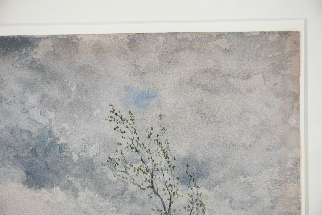 Henry Ward Ranger Original Farmscape Watercolor