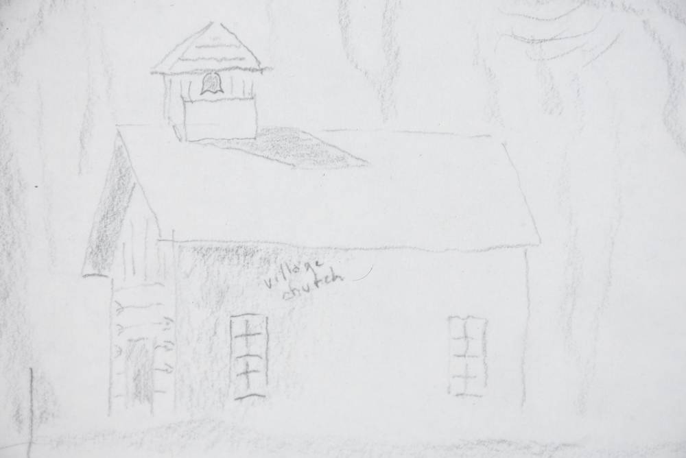 Charles Burchfield Original Graphite on Paper Sketch